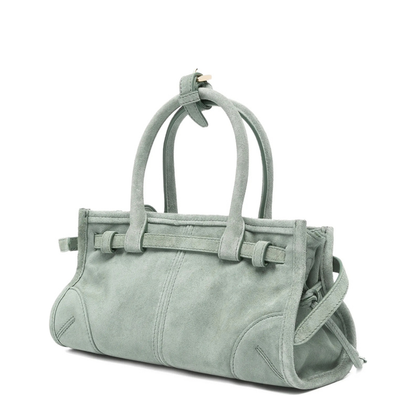MAYFEYR - Prada - Sea Green Suede Mini Handbag - 1BA4862C4SF0092