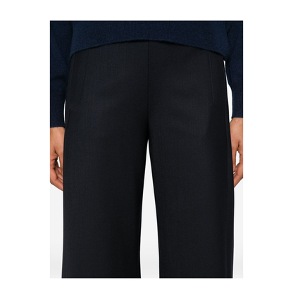 Leather Flared Leg Trousers