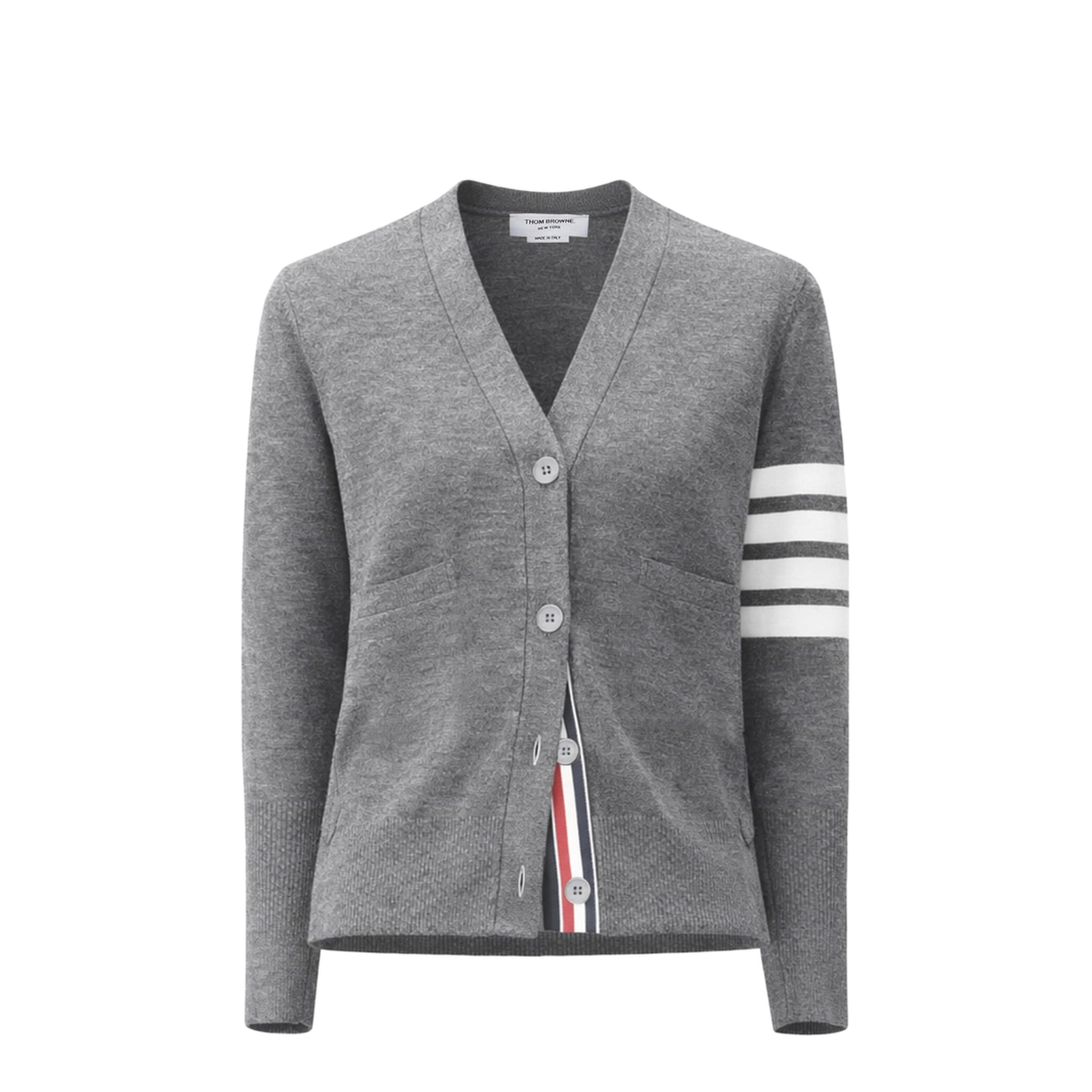 4 Bar Merino Wool Cardigan