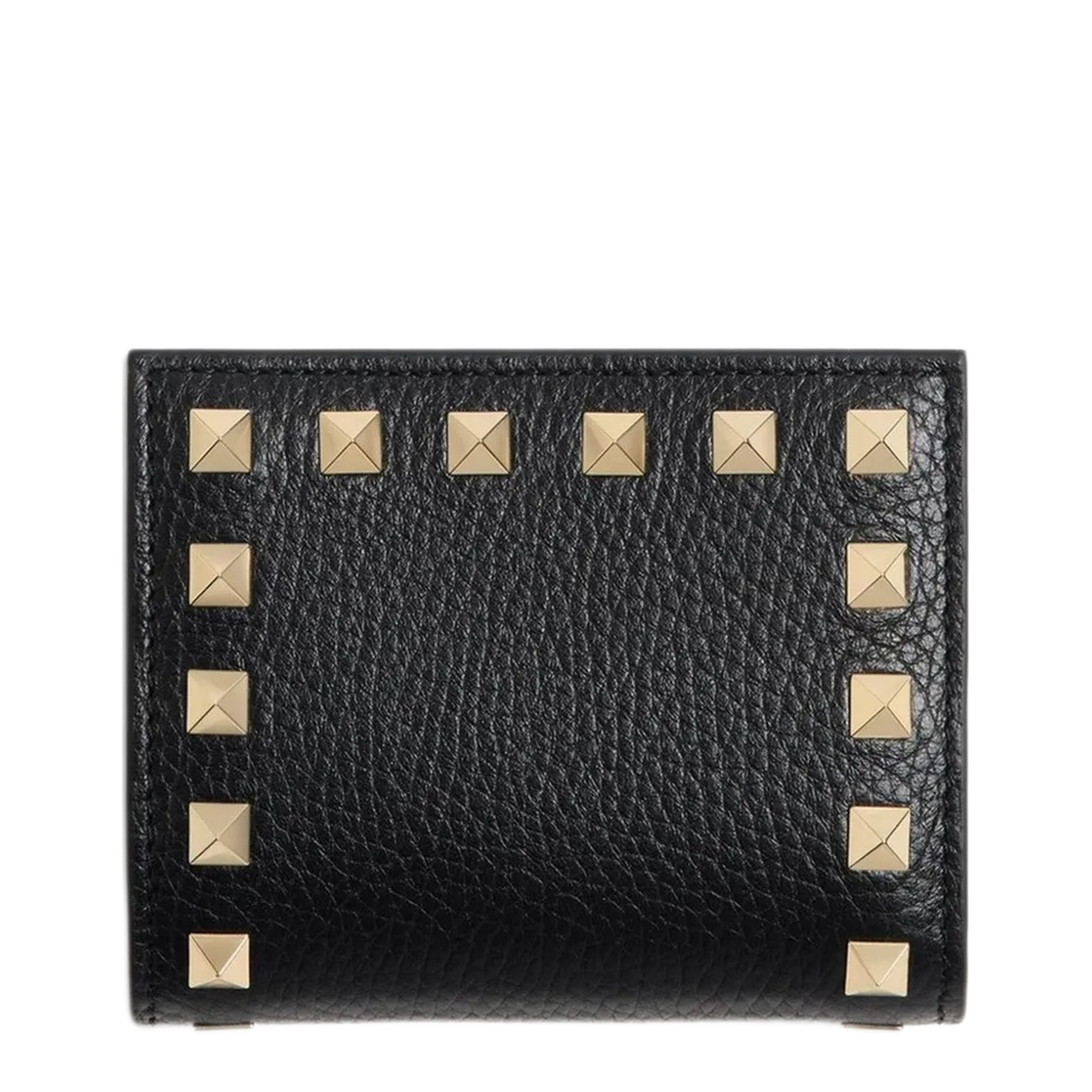 MAYFEYR - Valentino - Rockstud Grainy Leather Flap Wallet - WP0AR5VSH0NO