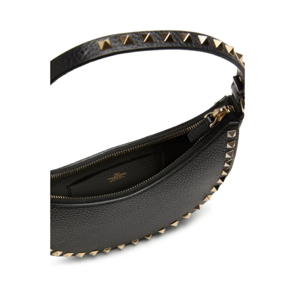 Rockstud Mini Leather Hobo Bag