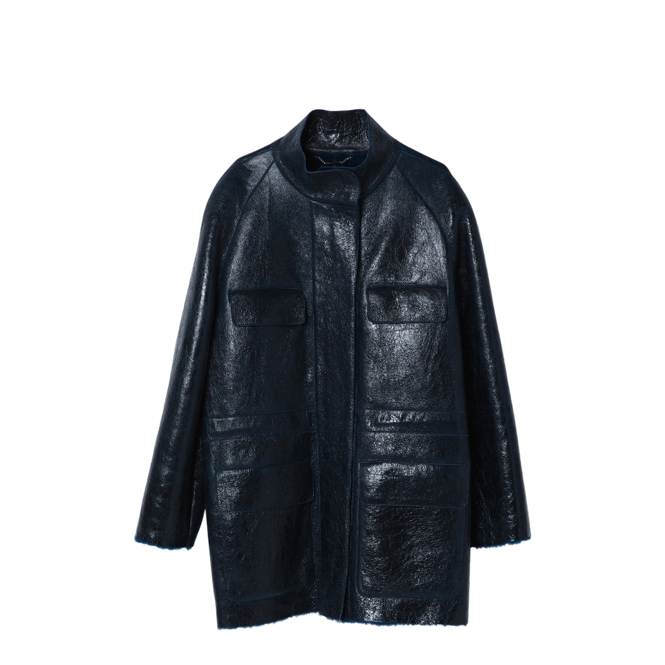 MAYFEYR - Fendi - Dark Blue Sheepskin Jacket - FM5379AONDF1PNC