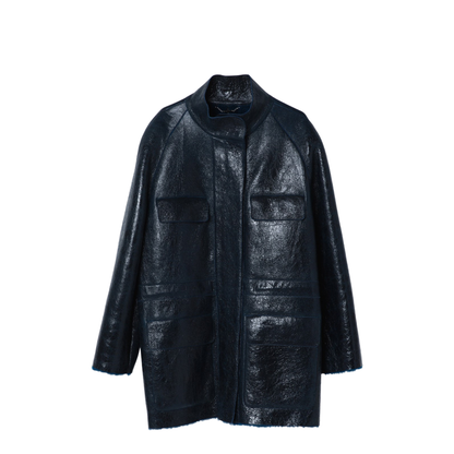 MAYFEYR - Fendi - Dark Blue Sheepskin Jacket - FM5379AONDF1PNC