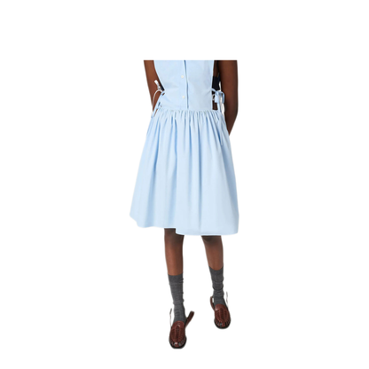 MAYFEYR - MIUMIU - Poplin Side Tie Dress - MF6389SOOO10RGF0013