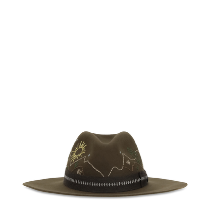 MAYFEYR - Golden Goose - Embroidered Fedora Hat - GUP02719P00273335552