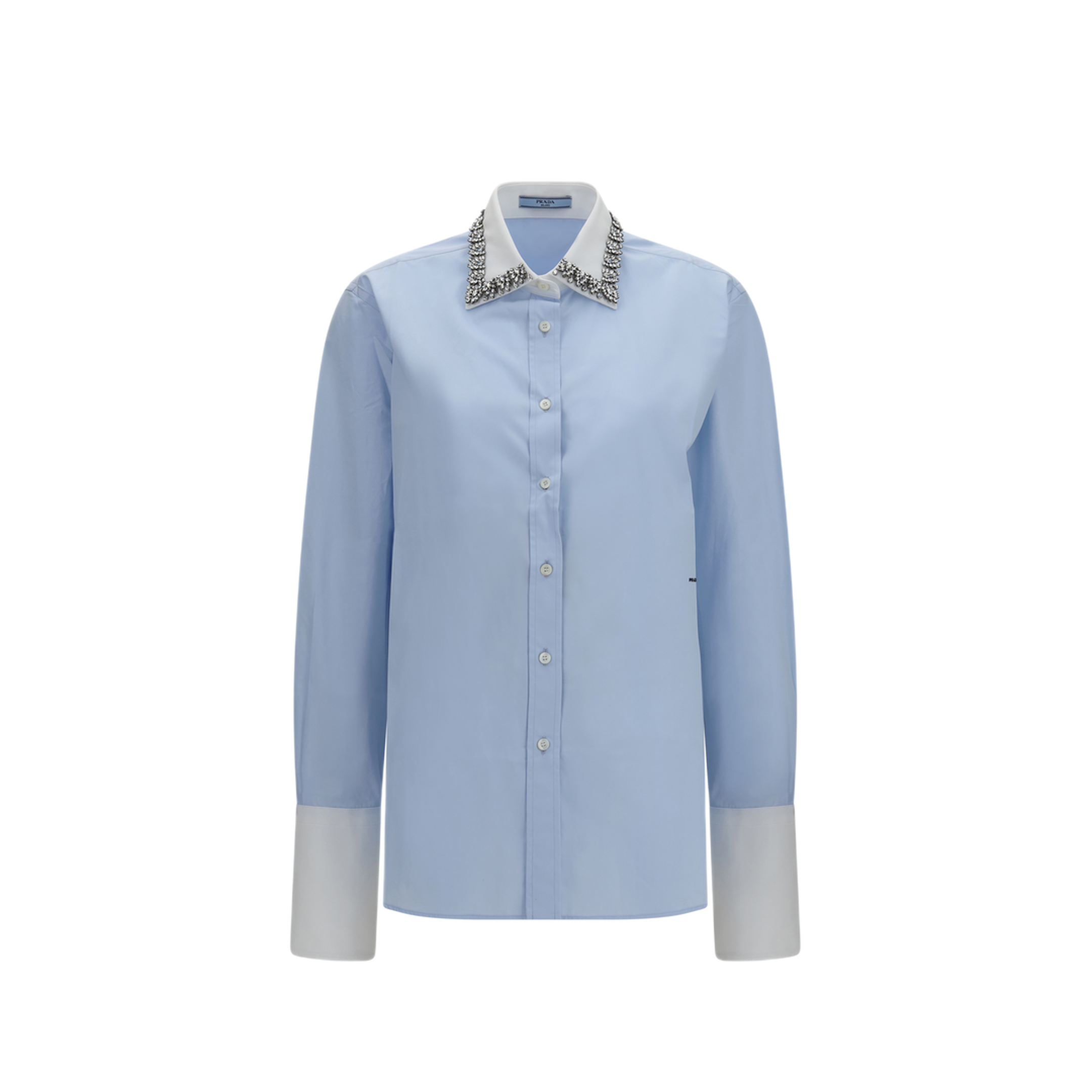MAYFEYR - Prada - Jewel Embellished Collar Shirt - P465JRSOOO1XV2F0M10