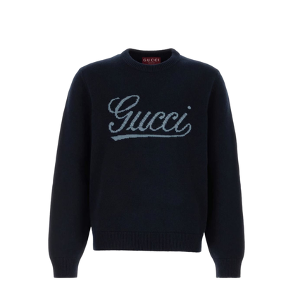 Midnight Blue Wool Sweater