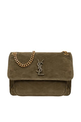 Niki Medium Shoulder Bag, Gold Hardware