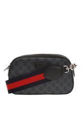 GG Supreme Webbing Strap Messenger Bag, Silver Hardware