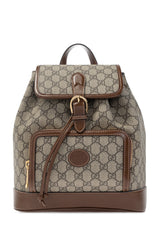 GG Interlocking Backpack, Gold Hardware