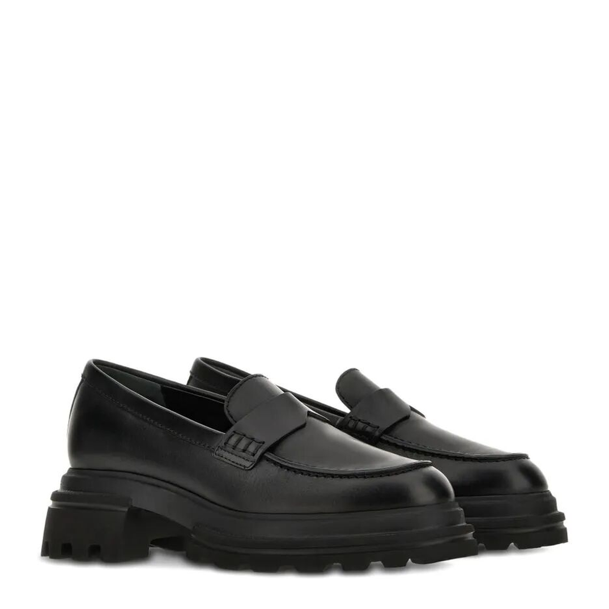 MAYFEYR - Hogan - Smooth Leather Workwear Sole Loafers - HXW6740FM5IKXTB999