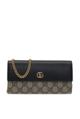 GG Marmont Chain Wallet, Gold Hardware