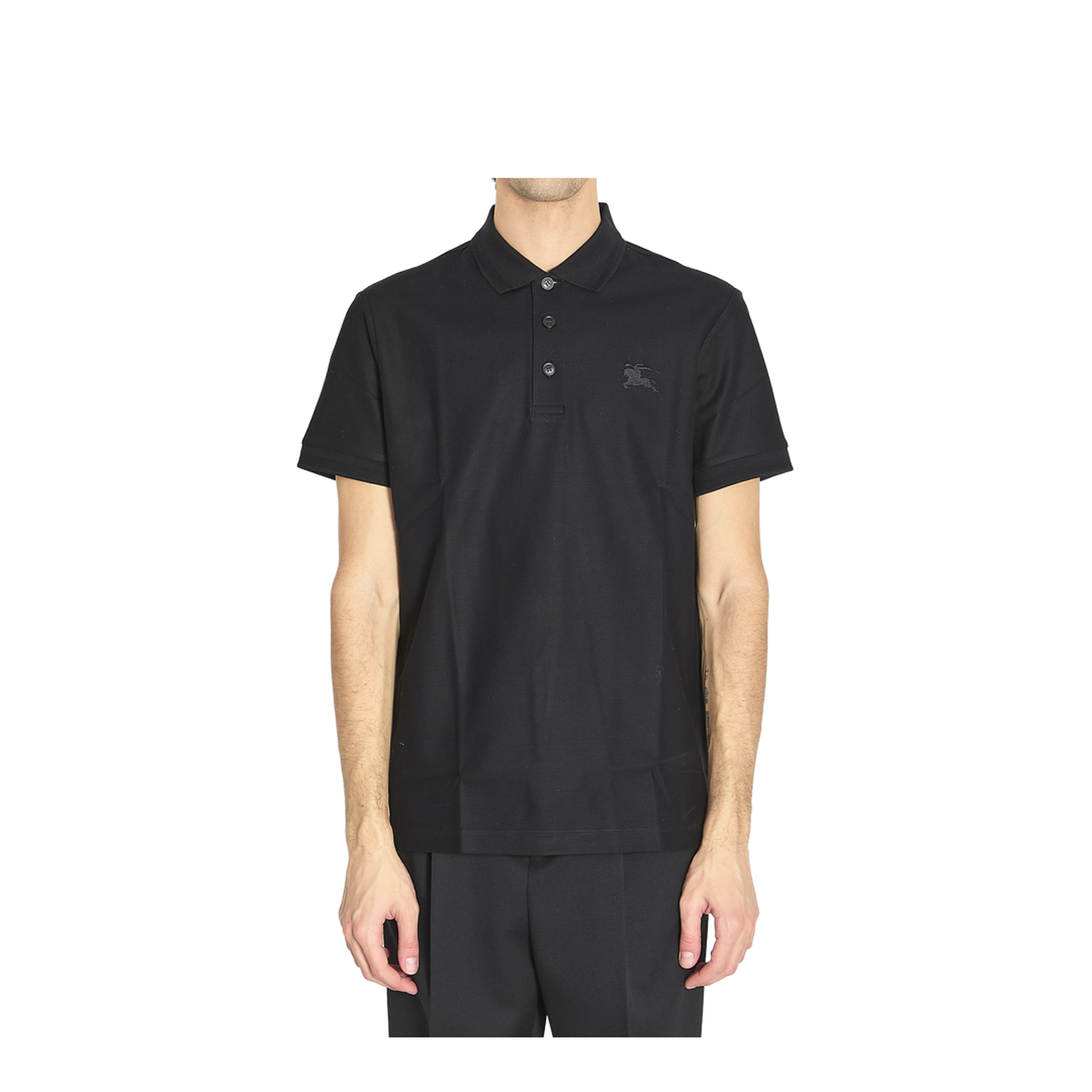 Black Piquet Polo Shirt