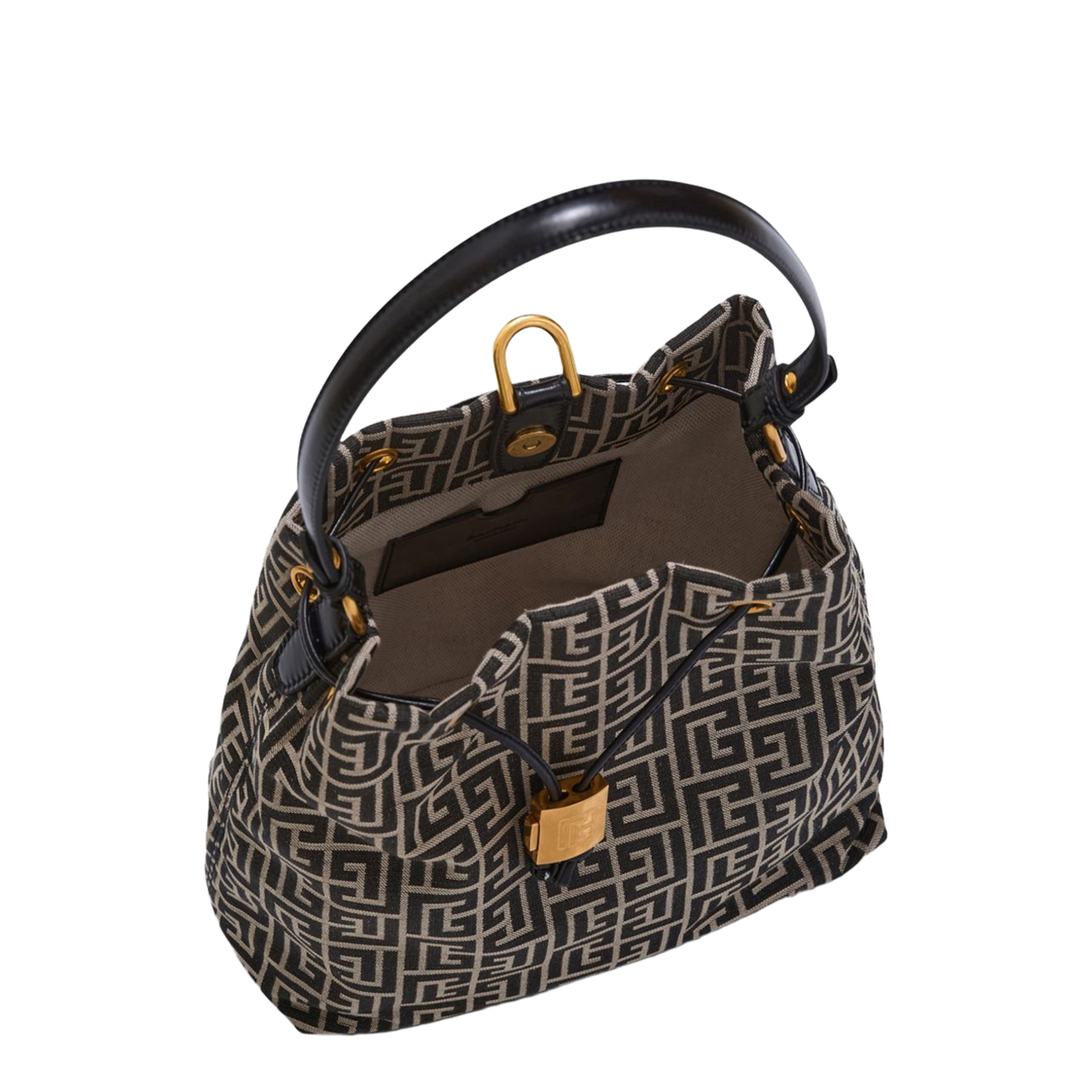 Pulse Monogram Jacquard Backpack - Black