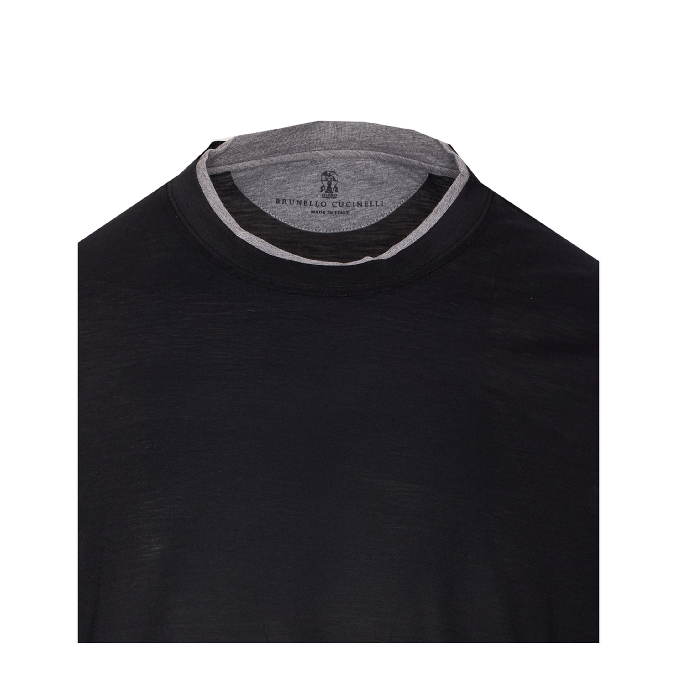 MAYFEYR - Brunello Cucinelli - Layered-Effect Silk-Cotton T-Shirt - MD8217427CCB75