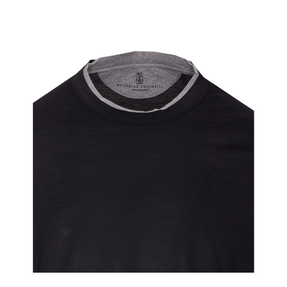 MAYFEYR - Brunello Cucinelli - Layered-Effect Silk-Cotton T-Shirt - MD8217427CCB75