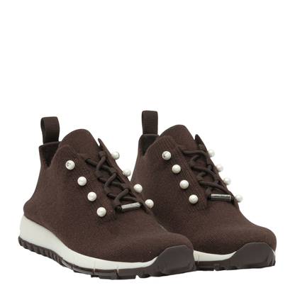 MAYFEYR - Jimmy Choo - "Veles" Sneakers - VELESPZGXCHOCOLATE