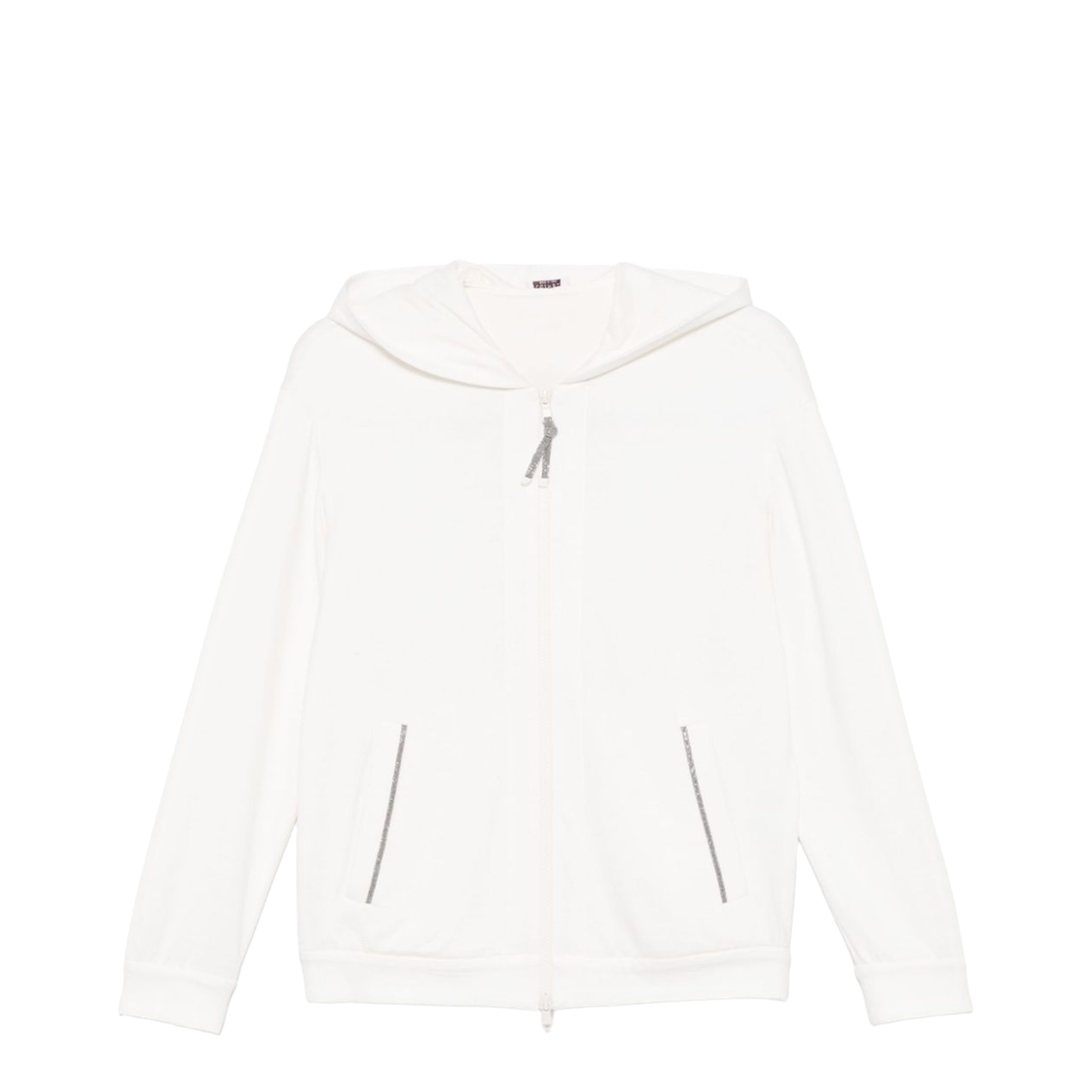 Cotton and Silk Blend Hoodie