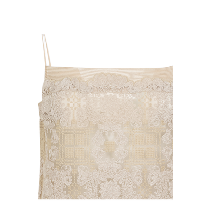 MAYFEYR - Ermanno Scervino - Beige Polyester Mini Dress - D482Q725UEOB4884