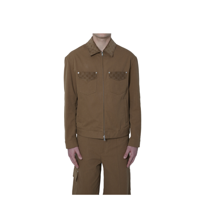 Jacket with Zipper and Collar