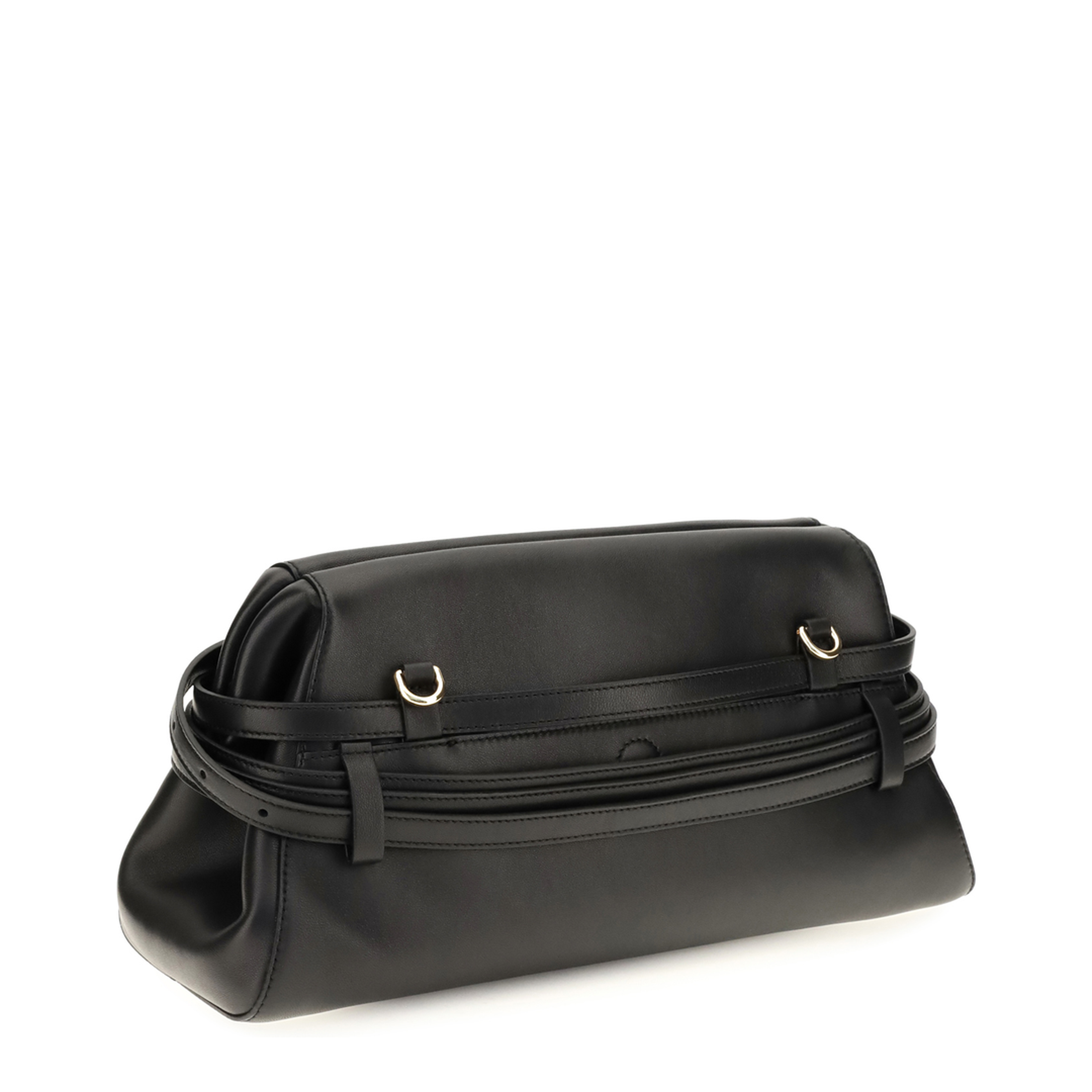 MAYFEYR - Moschino - Leather Clutch With Buckle Detail - MC4018PP1POA0000