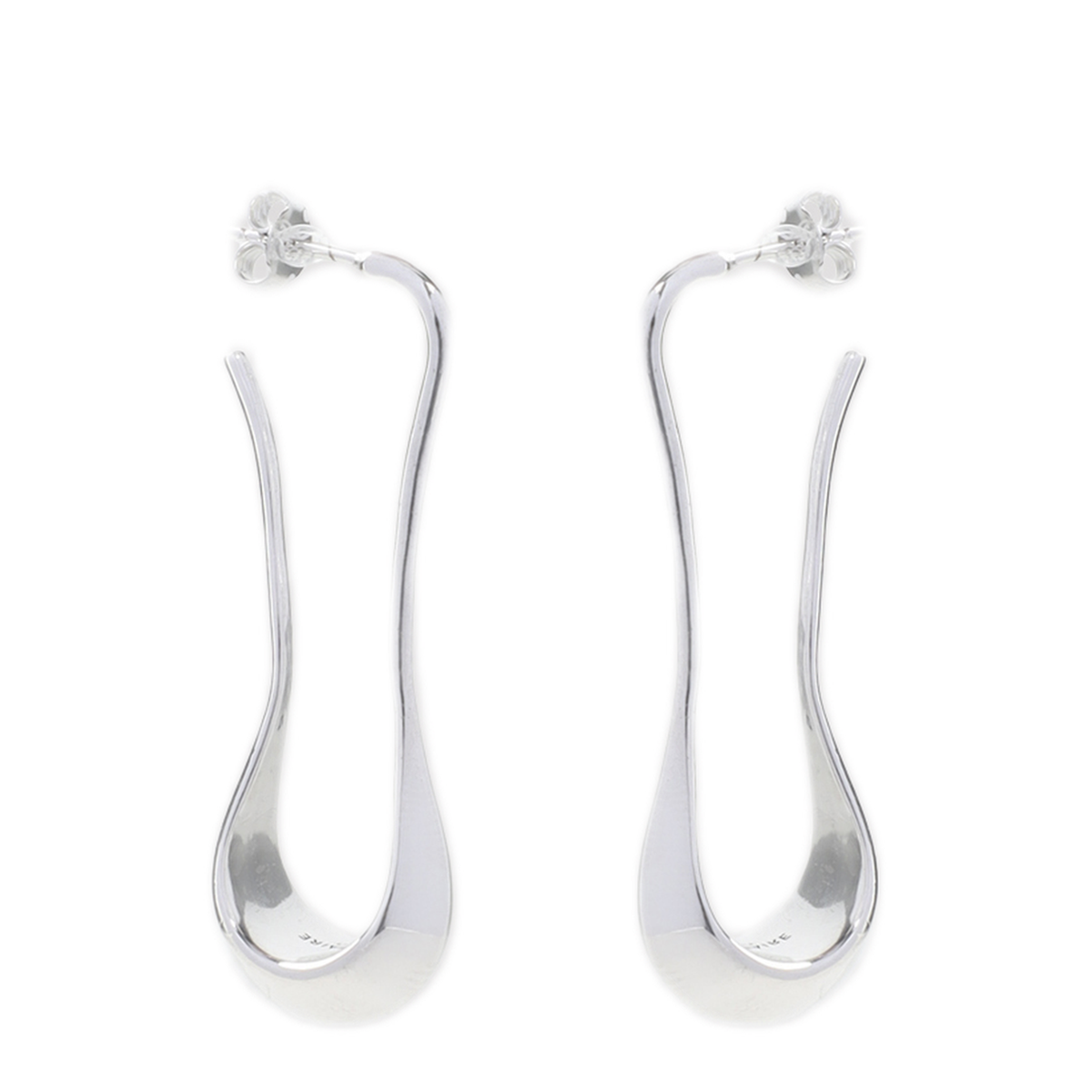 MAYFEYR - Lemaire - Short Drop Silver Earrings - AC251LO0042BK927