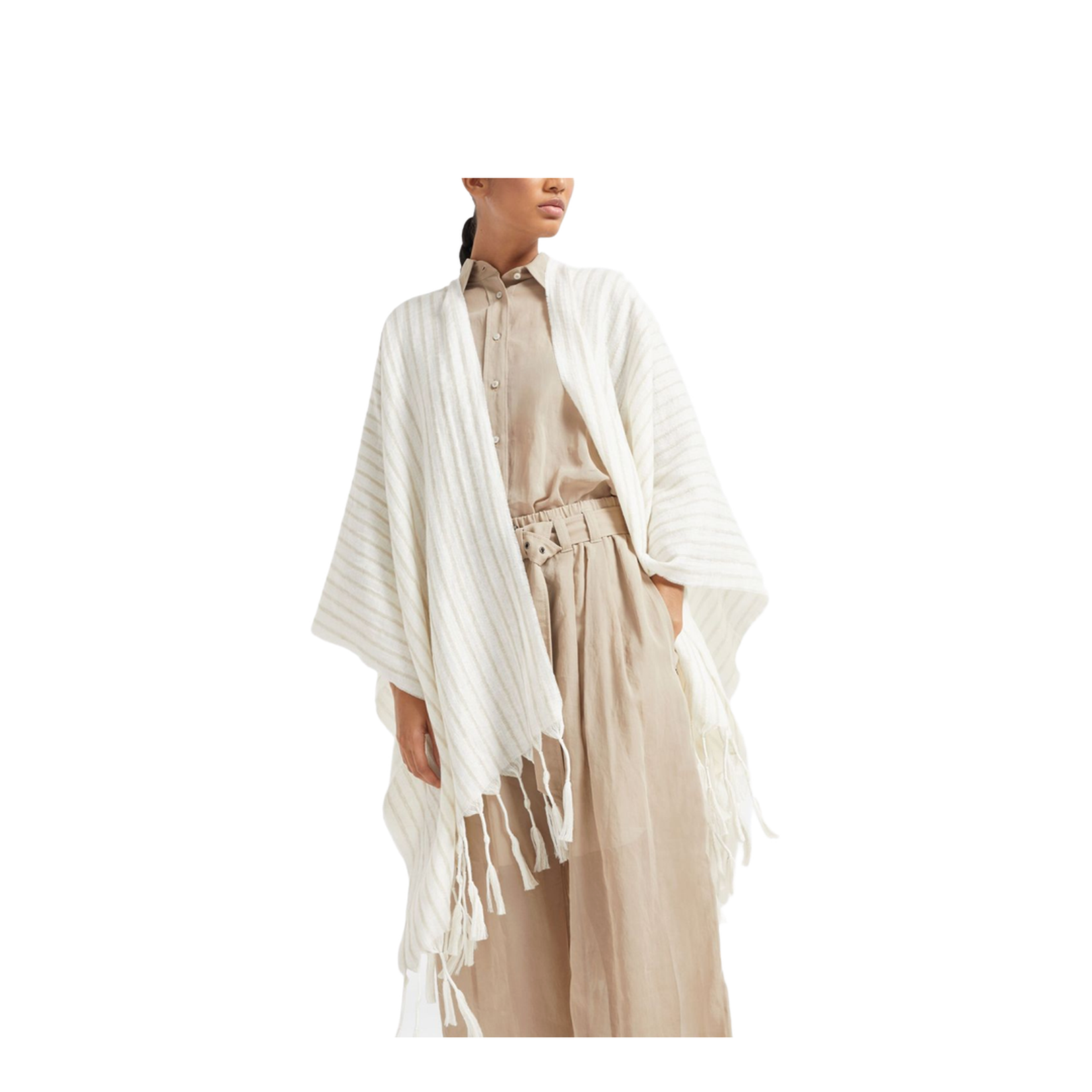 Double Knit Poncho in Panama