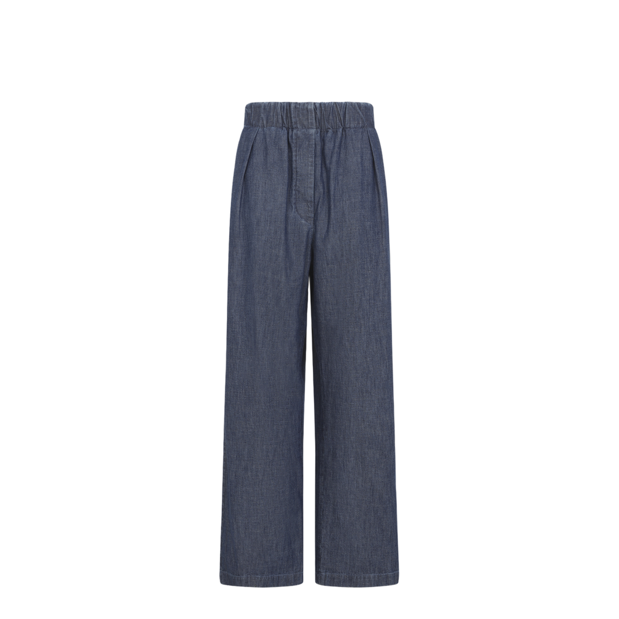 Cotton Wide-Leg Trousers