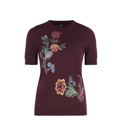 Wool Blend Jacquard Sweater