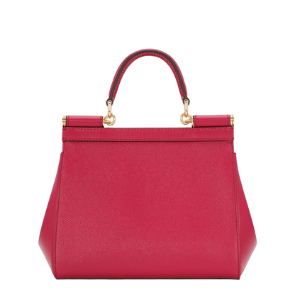 Medium Sicily Handbag in Fuchsia