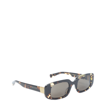 MAYFEYR - BVLGARI EYEWEAR - Tubogas Spotted Havana Rectangular Sunglasses - BV40084IHAVANA