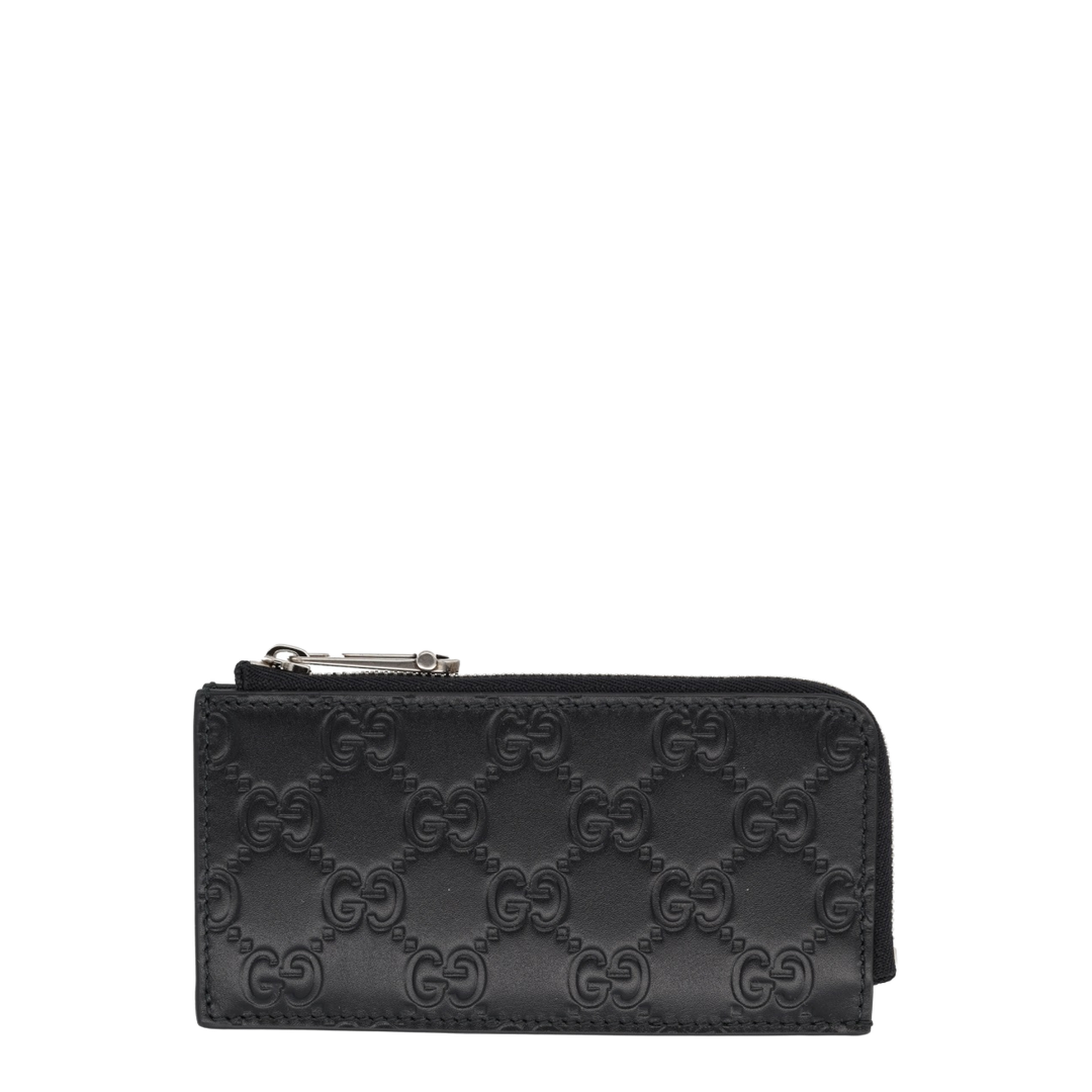 GG Emblem Card Case - Black