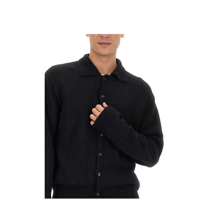 MAYFEYR - Our Legacy - Cardigan With Buttons - M4213ECFSEBLACKFUZZYALPACA