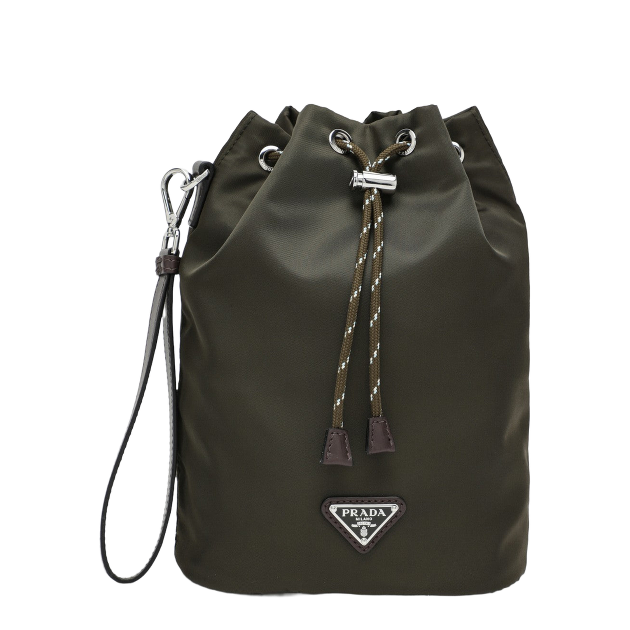 Speedrock Pouch in Re-Nylon and Green Camouflage Leather