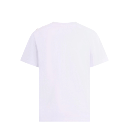 MAYFEYR - Balmain - Crew Neck T Shirt With Buttons - BY8Q81Z3672100OR