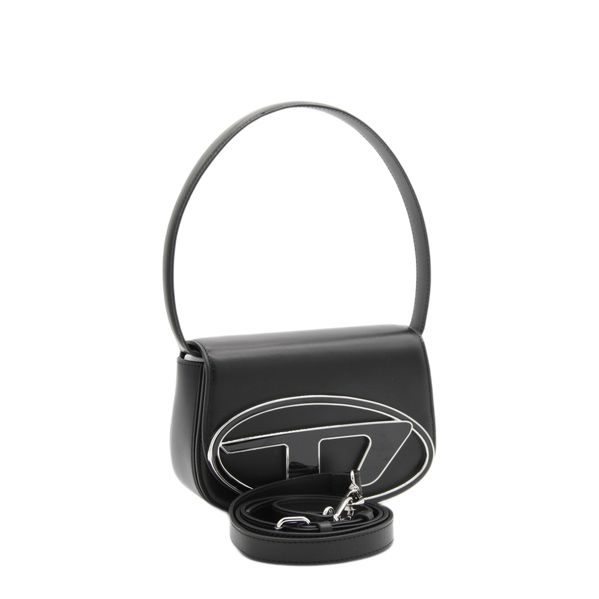 1DR-Iconic Nappa Leather Shoulder Bag - Black