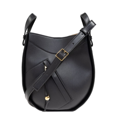 Hammock Slice Calfskin Bag - Black