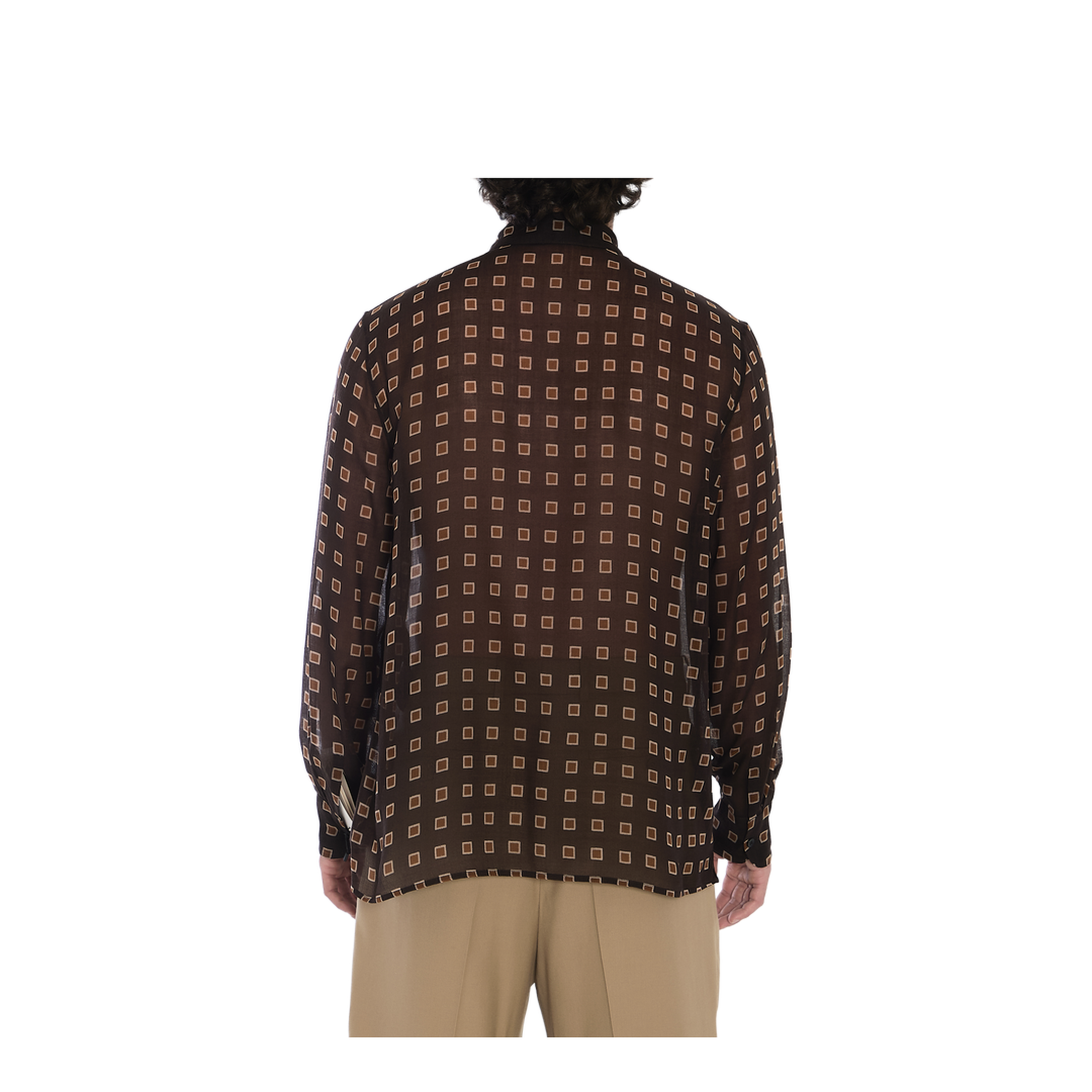 Shirt with geometric pattern