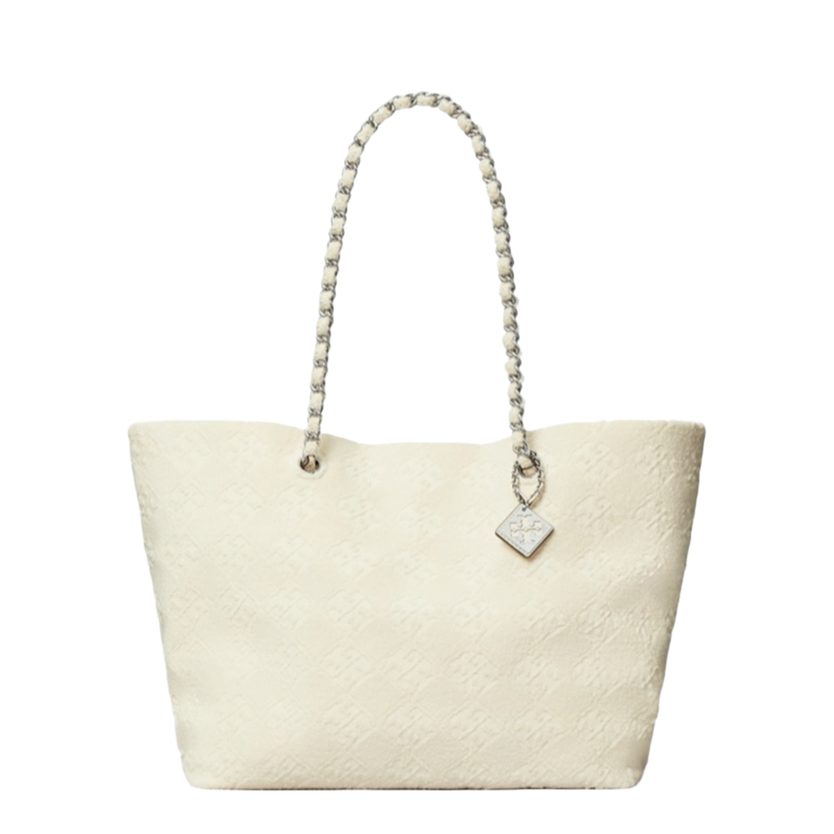 Shopping Ella Ivory Fabric Bag