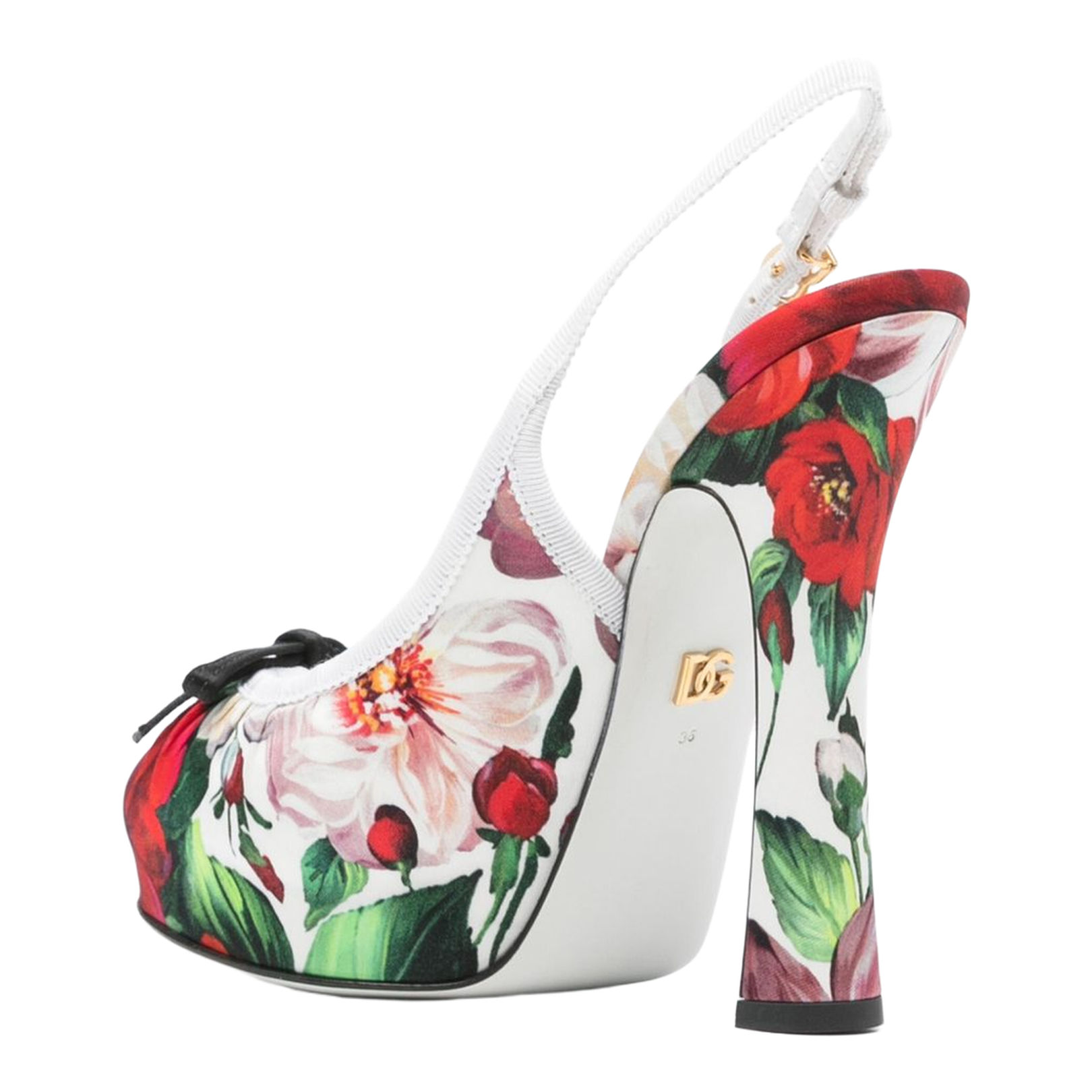 Sculpted Heel Slingback Shoes