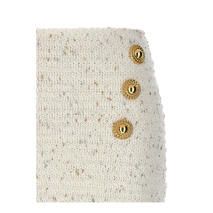 Fringed Tweed Skirt