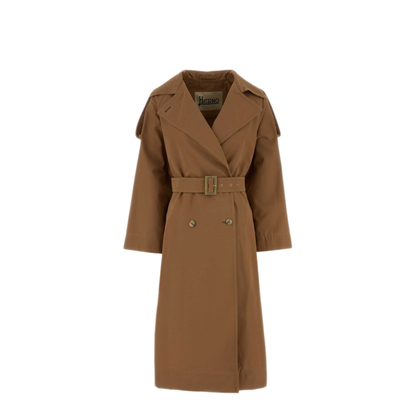 MAYFEYR - Herno - Brown Cotton Blend Trench Coat - IM000203D132972157
