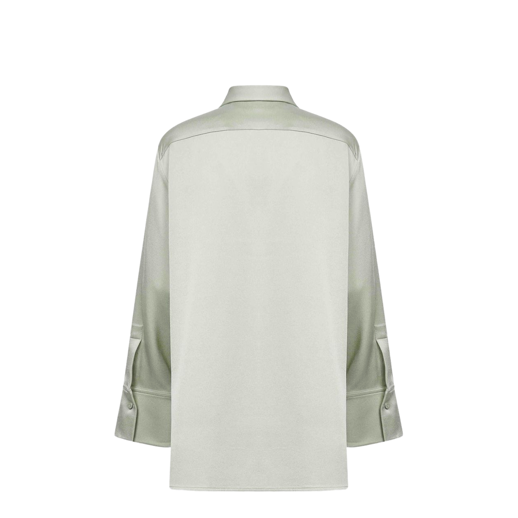 Women's Satin Shirt Green