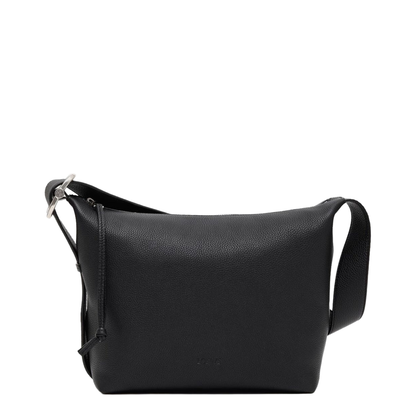 Loop Calfskin Hobo Bag - Black