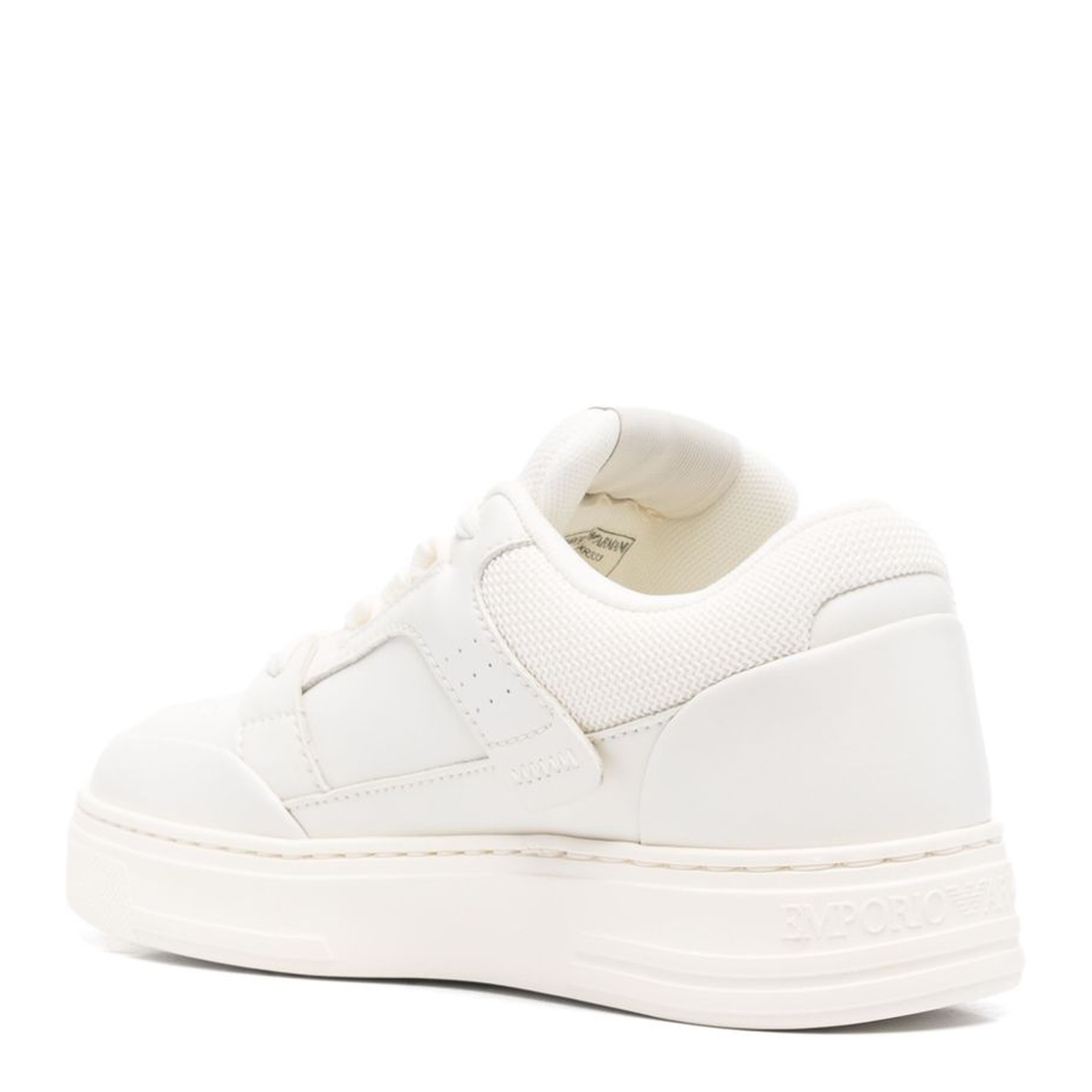 Mesh and Leather Sneakers with Contrasting Details