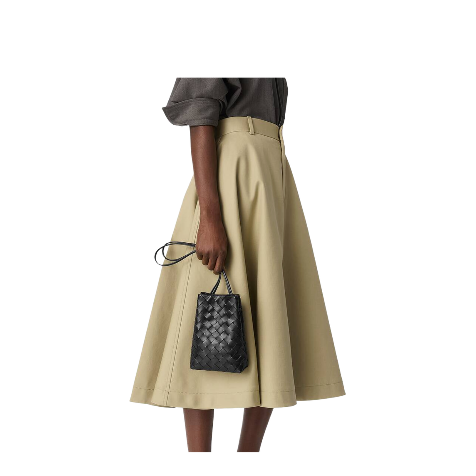 Andiamo Leather Bucket Bags - Black