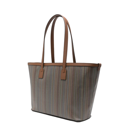 MultiColour Striped Shopper