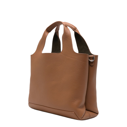 Mini leather tote