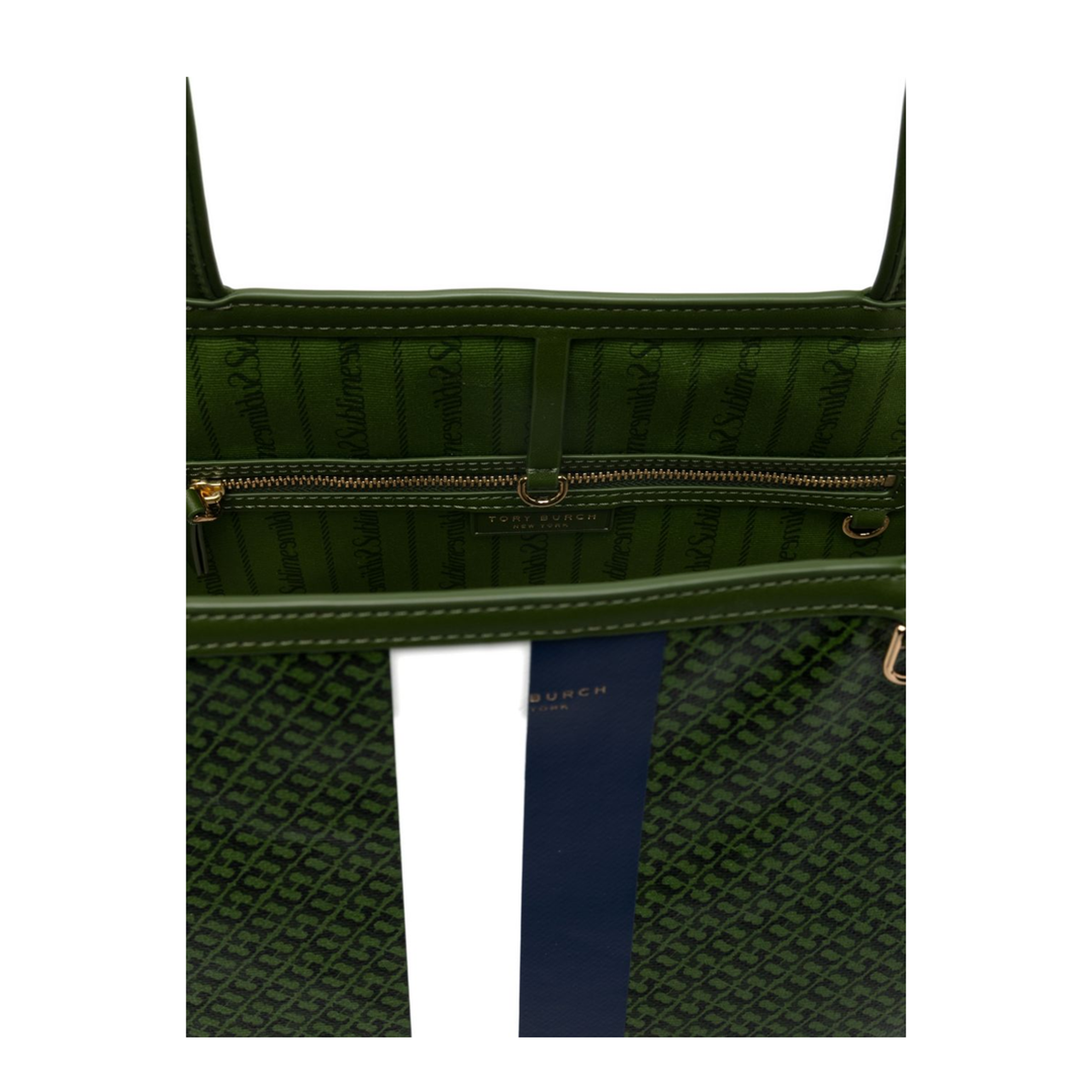 Racer Coated Canvas Tote - Green
