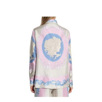 Pink Silk Shirt In Neutral
